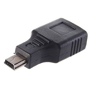 ADAPTADOR USB FEMEA PARA MINI USB 5 PINOS V3