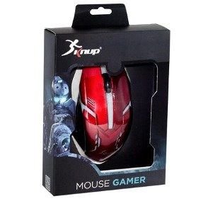 MOUSE GAMER COM FIO KNUP 1600DPI ILUMINAÇAO EM LED KP-V15