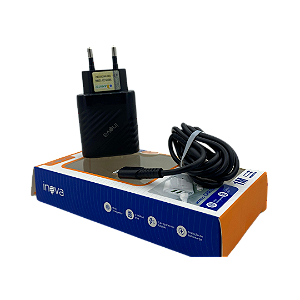 CARREGADOR RAPIDO 5.1+ CABO USB PARA LIGHTNING 3 USB INOVA CAR-3248A @