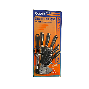 Conjunto C/ 8 PCS de Facas e Tesoura Basik Wu-339 @