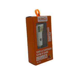 Carregador Veicular Turbo 36W 3.0a 2usb Kaidi Kd-302 @
