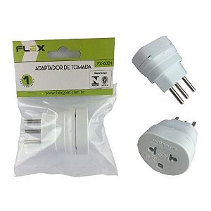 ADAPTADOR UNIVERSAL DE TOMADA BIVOLT 10A FX-6001