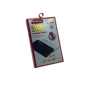 CARREGADOR PORTÁTIL POWERBANK 5000MAH KAPBOM KA-952 @
