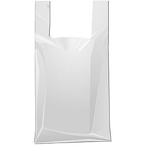 SACOLA PLASTICA 3MM 20cm PCT 100UN