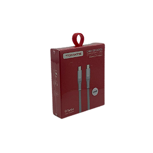 Cabo de Dados tipo C para tipo C 1M 60W Tomate Tc-103cc @