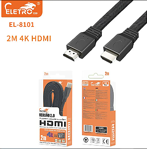 CABO HDMI VERSÃO 2.0 2m ELETROMEX EL-8101