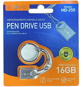 PEN DRIVE USB 16GB INOVA MD-250