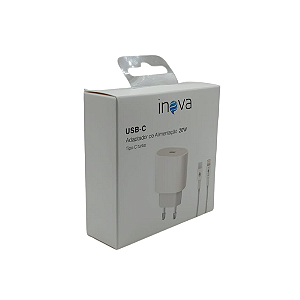 CARREGADOR USB-C 20W INOVA COM CABO CAR-0094-TZ