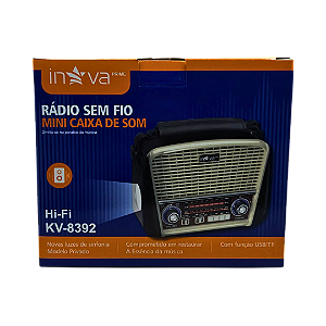 Caixa de SOM Inova Bluetooth Kv-8392