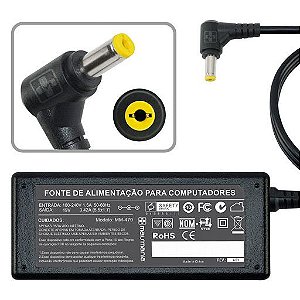 FONTE PARA NOTEBOOK 19V 3.42A 5.5 X 1.7 ACER MM479 MAIS MANIA