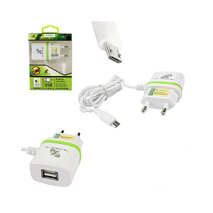 CARREGADOR DE CELULAR V8 2.8A C/1 USB X-CELL.MOD.XC-V8-GLX