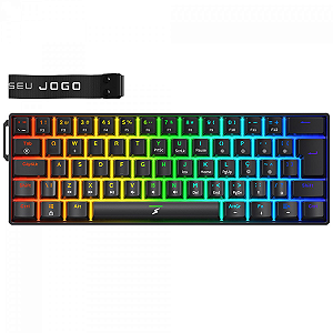 Teclado Mecânico 60% Gamer SuperFrame Player Pro RGB