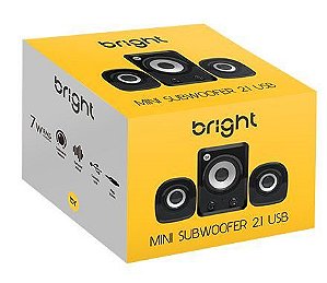 MINI SUBWOOFER 2.1 USB BRIGHT 7W