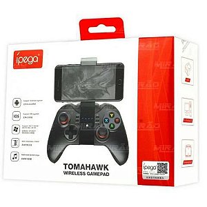 CONTROLE WIRELESS IPEGA TOMAHAWK PARA SMARTPHONE/PC/TV BOX/SMART TV PG-9068