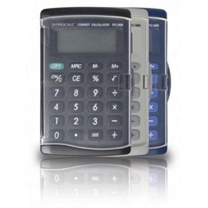 CALCULADORA 8 DIGITOS CAPA RIGIDA PROTETORA PROCALC PC068