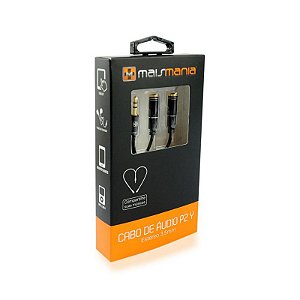CABO DE AUDIO ESTEREO P2 Y 2 FONES DE OUVIDO 35cm MAISMANIA