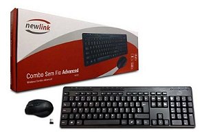 COMBO TECLADO E MOUSE SEM FIO ADVANCED NEWLINK CK102