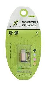 ADAPTADOR MICRO USB V8 PARA LIGHTNING X-CELL XC-ADP-02