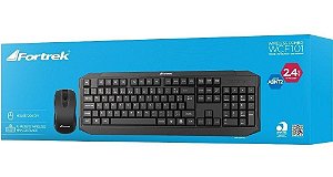 TECLADO COM MOUSE SEM FIO FORTREK WCF101