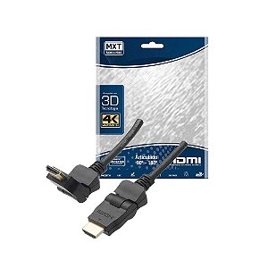 CABO HDMI ARTICULADO 90 /180 HIGH SPEED 30AWG DOURADO 1,5M