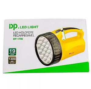 HOLOFOTE DE LED RECARREGAVEL 19LEDs 1300mAh DP-1706