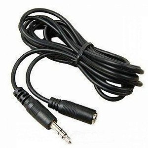 CABO EXTENSAO FONE DE OUVIDO PLUG P2 ESTEREO - 5MTS