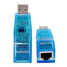 ADAPTADOR USB 2.0 LAN PLACA DE REDE EXTERNA RJ45 EXBOM UL-100