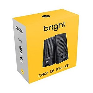 CAIXA DE SOM USB PARA PC BRIGHT 1W RMS