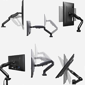 SUPORTE ARTICULADO COM PISTÃO A GAS PARA MONITOR 17 A 27 ELG F80N