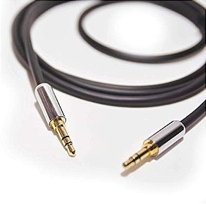 CABO DE AUDIO SLIM P2 MACHO PARA P2 MACHO, OD:4MM, BRANCO, 1.2M MXT