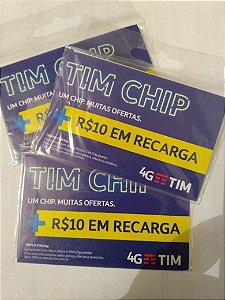 CHIP TIM COM 10 REAIS EM RECARGA (DDD 16)