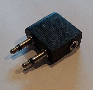 ADAPTADOR DE AUDIO P2 FEMEA PARA 2 P2 MACHO 3,5mm OEM