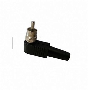 PLUG CONECTOR RCA 90 CAPA PLASTICA NIQUEL