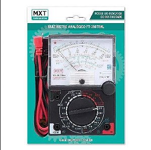 MULTIMETRO ANALOGICO FT-360TRNL COM LED INDICADOR DE CONTINUIDADE