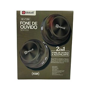 HEADPHONE BLUETOOTH E ALTO FALANTE SEM FIO DOTCELL 2EM1 DC-F390 VERDE