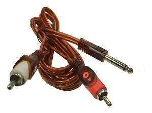 CABO PLUG 2RCA X P10 MONO PROFISSIONAL 1.8M