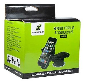 SUPORTE VEICULAR P/ CELULAR/GPS DE PLASTICO XC-GPS-10 X-CELL