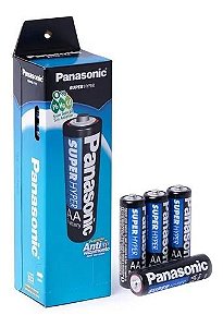 PILHA AA PANASONIC ZINCO 1,5V SUPER HYPER CAIXA C/52 PCT 4X13