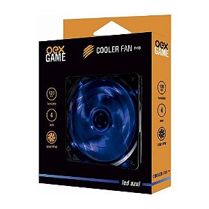 COOLER FAN 120MM 4 LEDS AZUL 1000RPM OEX GAME F10