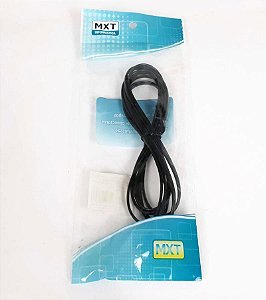 CABO LISO P/TEL RJ11 2 VIAS PRETO 2M