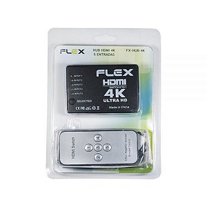 MINI HUB C/ENTRADA USB,MARCA: FLEX MOD:HUB-4K