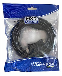 CABO VGA + VGA COM FILTRO O.D:5,8MM DUPLA BLINDAGEM PRETO 3M