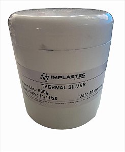 PASTA TERMICA THERMAL SILVER 500G POTE IMPLASTEC