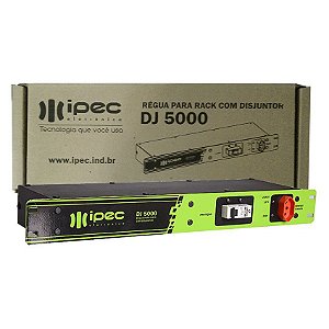 REGUA PARA RACK COM DISJUNTOR IPEC DJ 5000