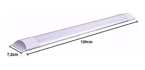 LUMINARIA DE LED SLIM 36W 120CM 2400 LUMENS BIVOLT 6500K BRANCA FRIA ELGIN