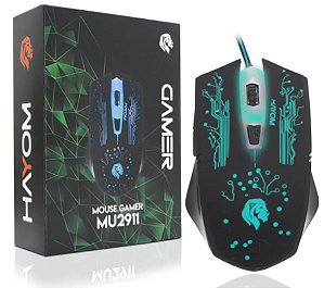 MOUSE GAMER 6 BOTÕES 2400 DPI HAYOM MU2911