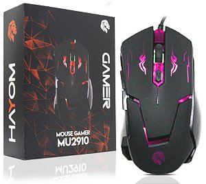 MOUSE GAMER 6 BOTÕES 2400 DPI HAYOM MU2910