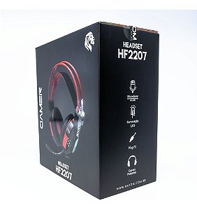 HEADSET GAMER COM MICROFONE HAYOM HF2207