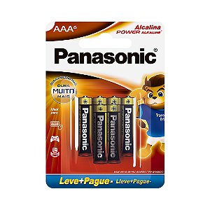 PILHA PANASONIC ALCALINA PALITO AAA C/6 (03675)