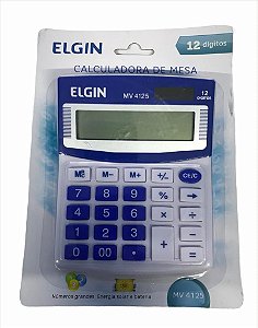 CALCULADORA 12 DIGITOS AZUL ELGIN MV4125